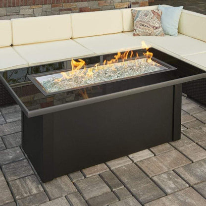 The Outdoor GreatRoom Company Monte Carlo 59" Linear Gas Fire Pit Table