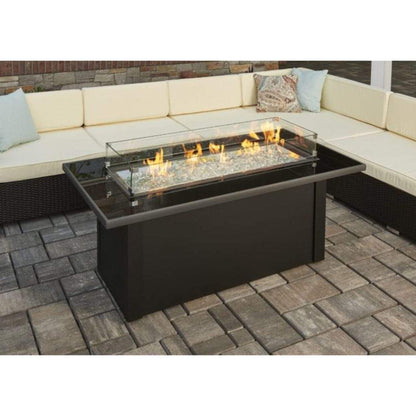 The Outdoor GreatRoom Company Monte Carlo 59" Linear Gas Fire Pit Table