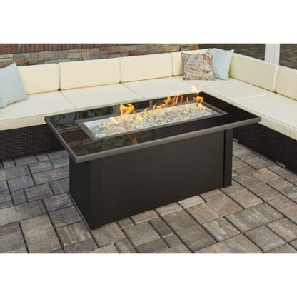 The Outdoor GreatRoom Company Monte Carlo 59" Linear Gas Fire Pit Table