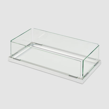 The Outdoor GreatRoom Company Rectangular Folding Glass Wind Guard