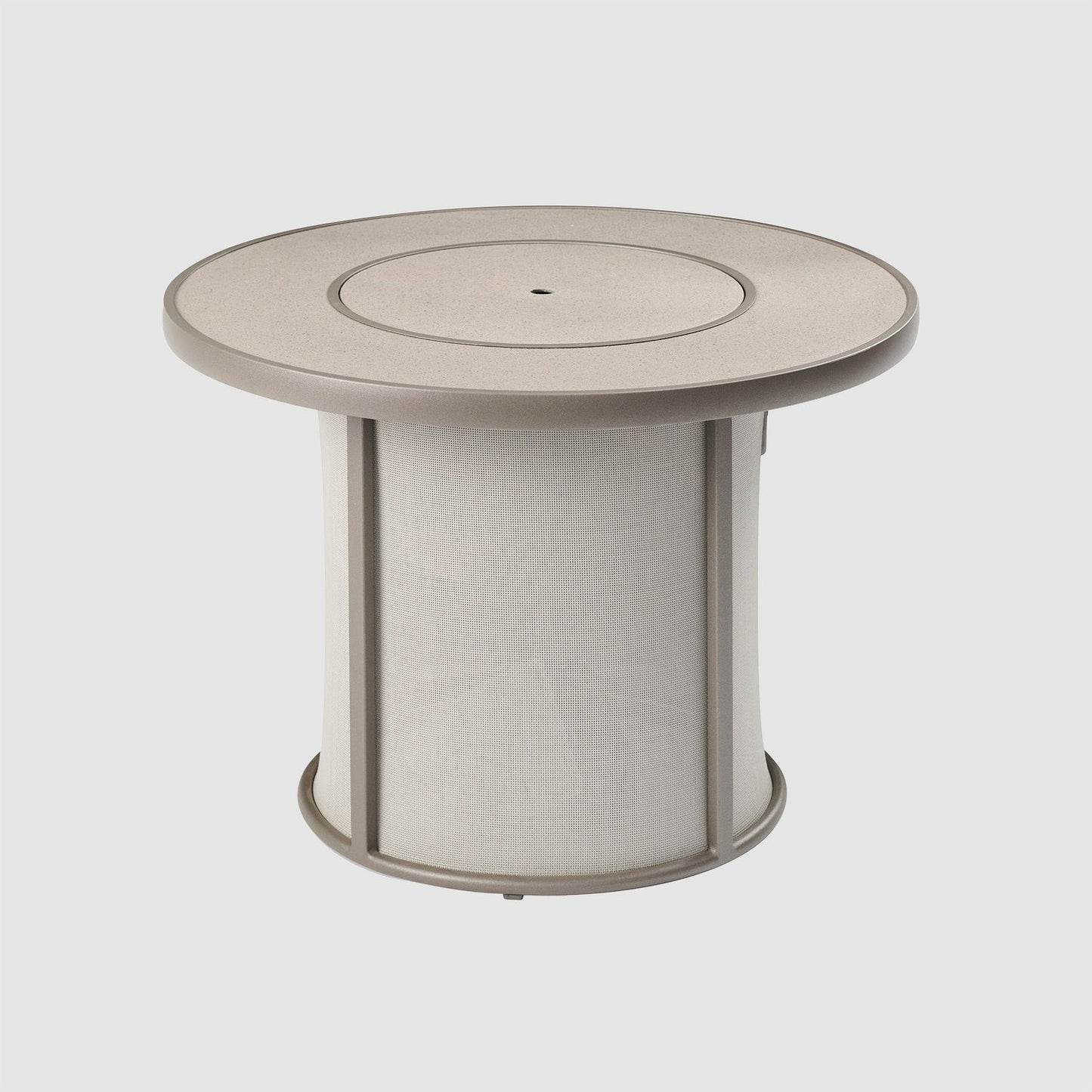 The Outdoor GreatRoom Company Stonefire 31" Grey Round Gas Fire Pit Table