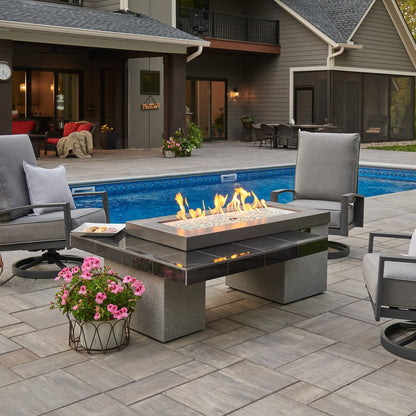 The Outdoor GreatRoom Company Uptown 64" Linear Gas Fire Pit Table