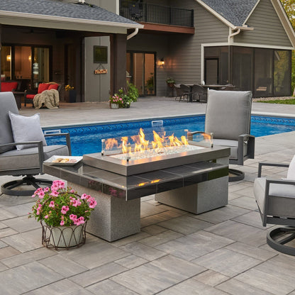 The Outdoor GreatRoom Company Uptown 64" Linear Gas Fire Pit Table