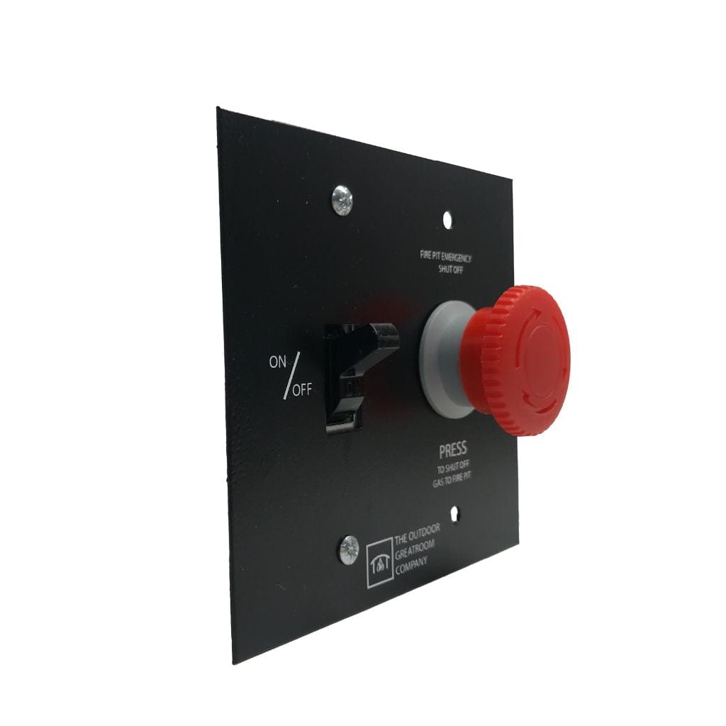 The Outdoor GreatRoom Company Wall Switch and E-Stop Control Panel for Crystal Fire Plus Burners