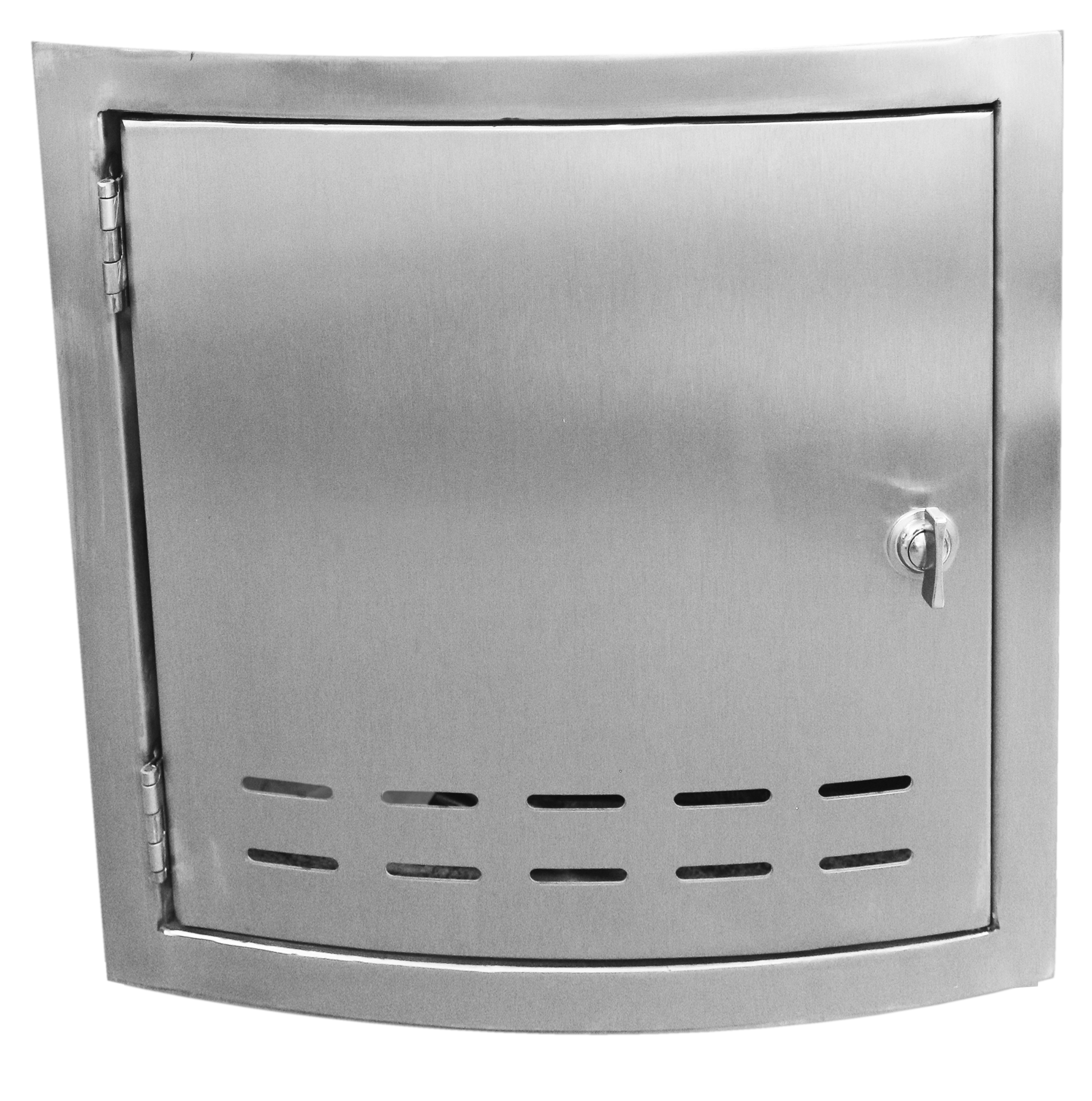 The Outdoor Plus 10" x 10" Stainless Steel Access Door for 20lb. Propane Tank