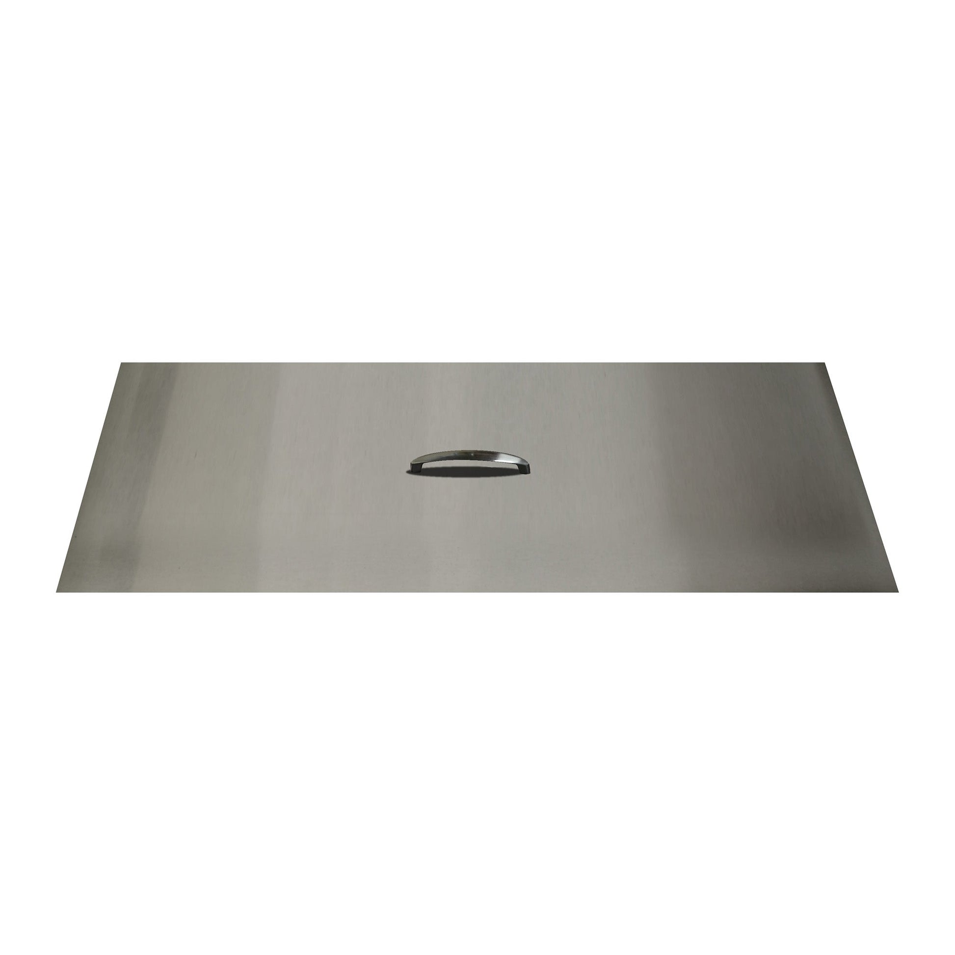 The Outdoor Plus 10" x 26" Stainless Steel Rectangular Fire Pit Lid Cover