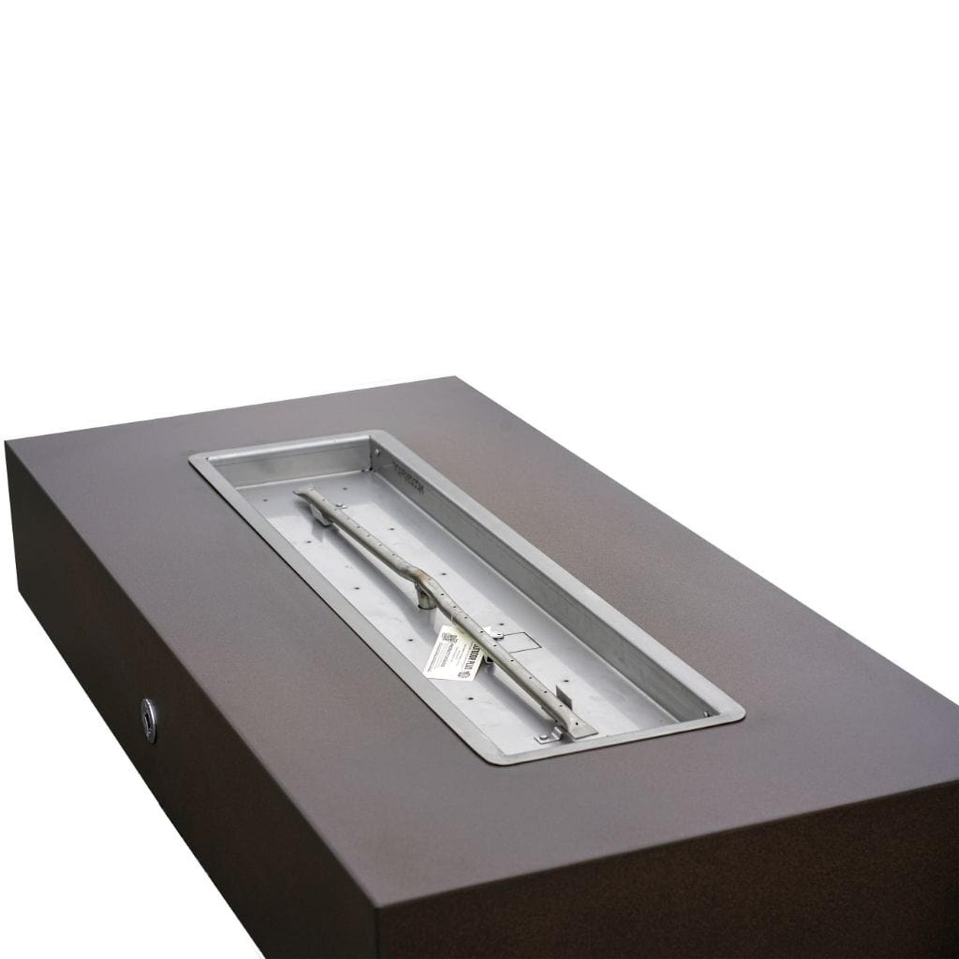 The Outdoor Plus 108" Coronado Powder Coated Steel Rectangle Fire Pit Table