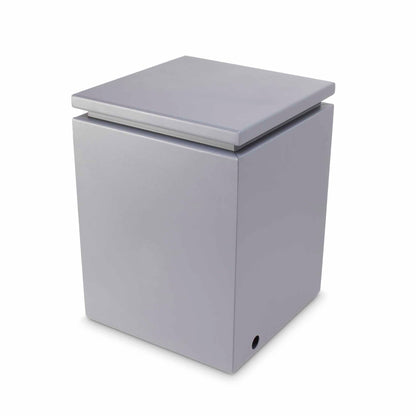 The Outdoor Plus 21" Square Java Powder Coated Metal Propane Tank Enclosure with Removable Lid