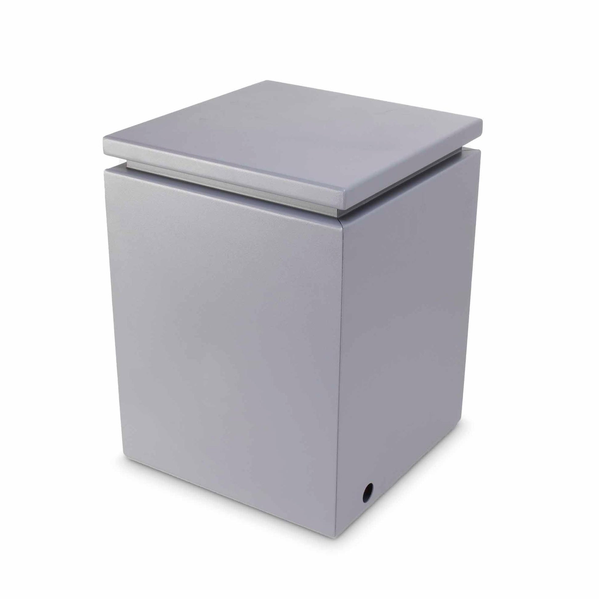 The Outdoor Plus 21" Square Silver Vein Powder Coated Metal Propane Tank Enclosure with Removable Lid