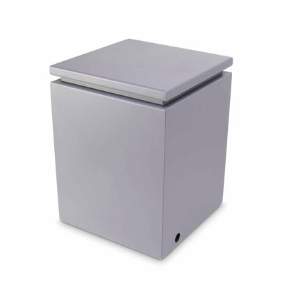 The Outdoor Plus 21" Square Silver Vein Powder Coated Metal Propane Tank Enclosure with Removable Lid