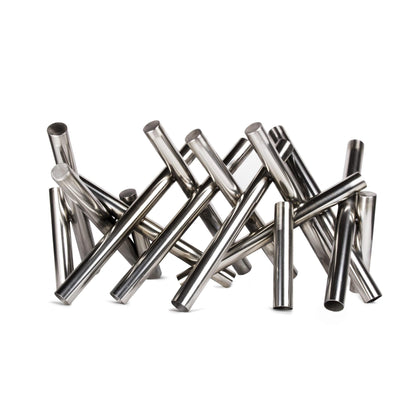 The Outdoor Plus 24" Polished Stainless Steel Logs Ornament