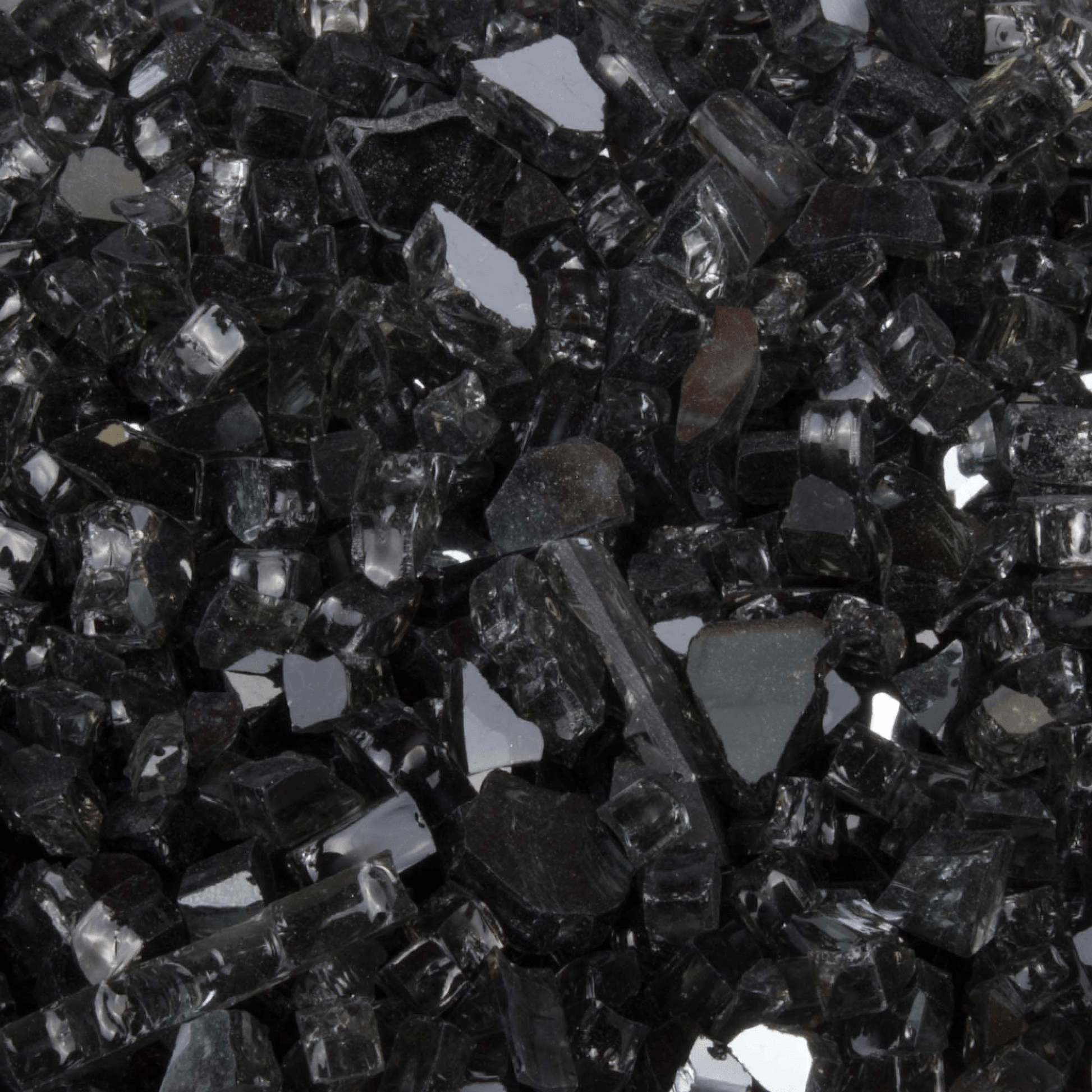 The Outdoor Plus 25 Lbs. Black Reflective Fire Glass Media