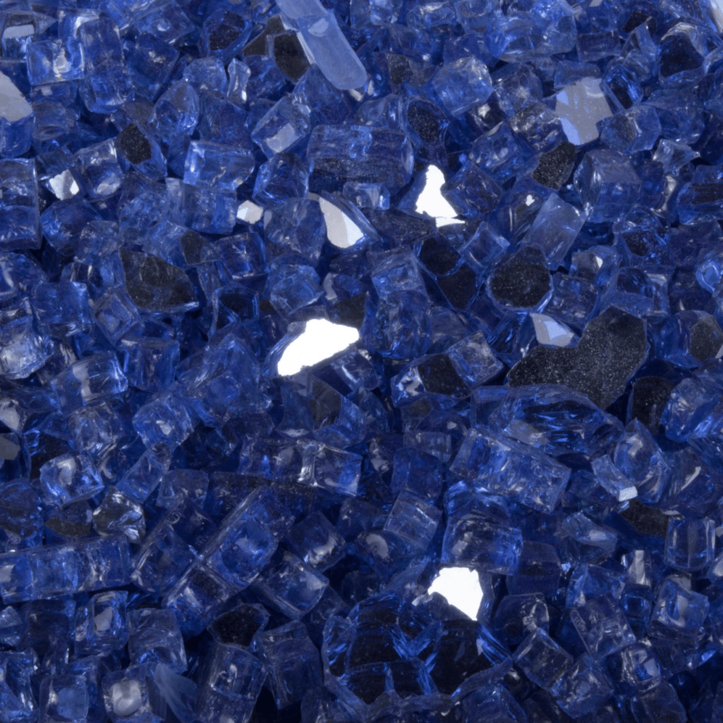 The Outdoor Plus 25 Lbs. Cobalt Reflective Fire Glass Media