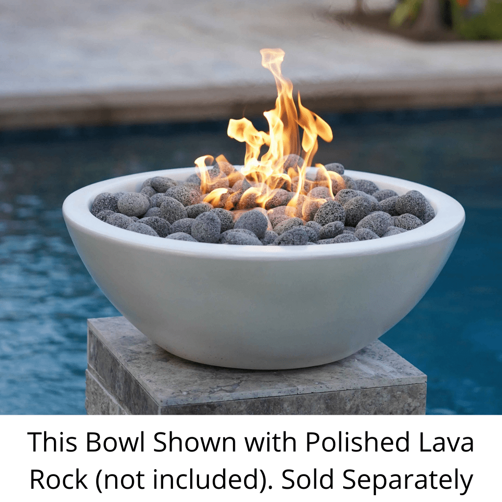 The Outdoor Plus 27" Sedona GFRC Concrete Round Fire Bowl