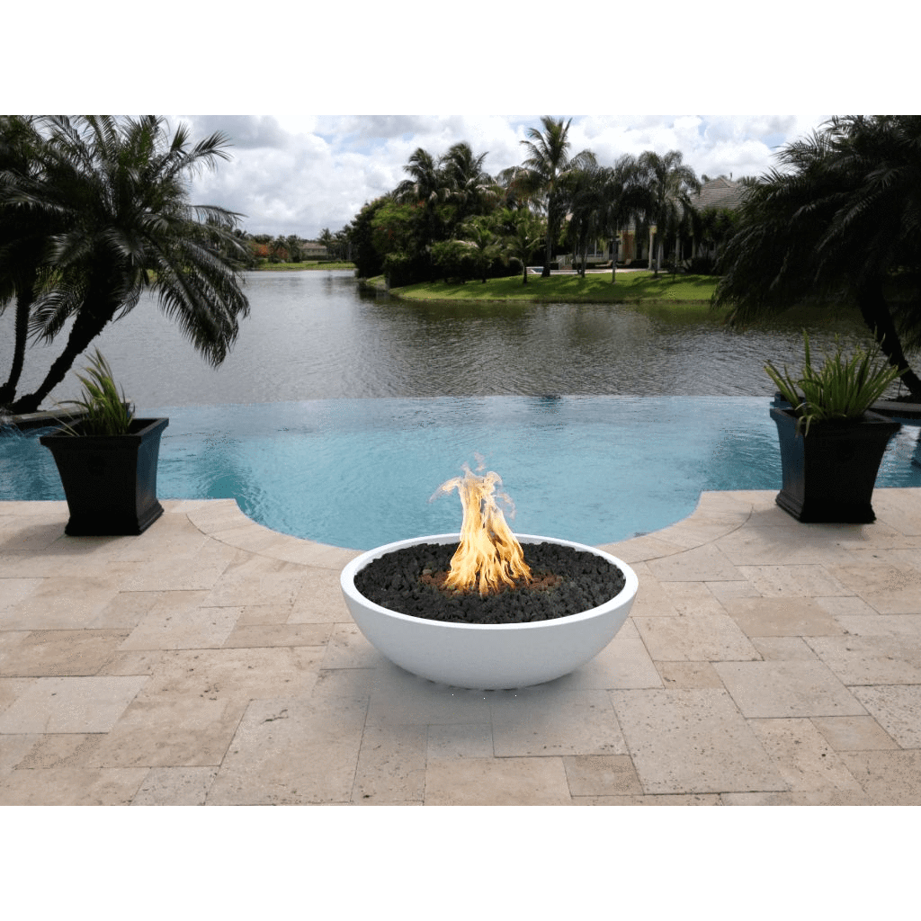 The Outdoor Plus 27" Sedona GFRC Concrete Round Fire Bowl