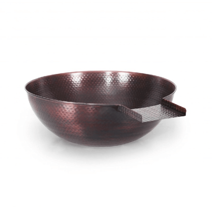 The Outdoor Plus 27" Sedona Hammered Copper Round Water Bowl