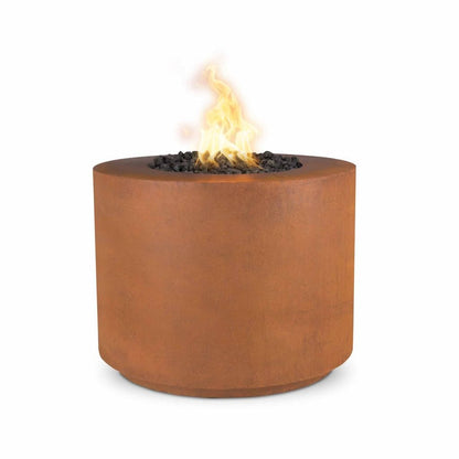 The Outdoor Plus 30" Beverly Copper & Corten Steel & Stainless Steel Round Fire Pit