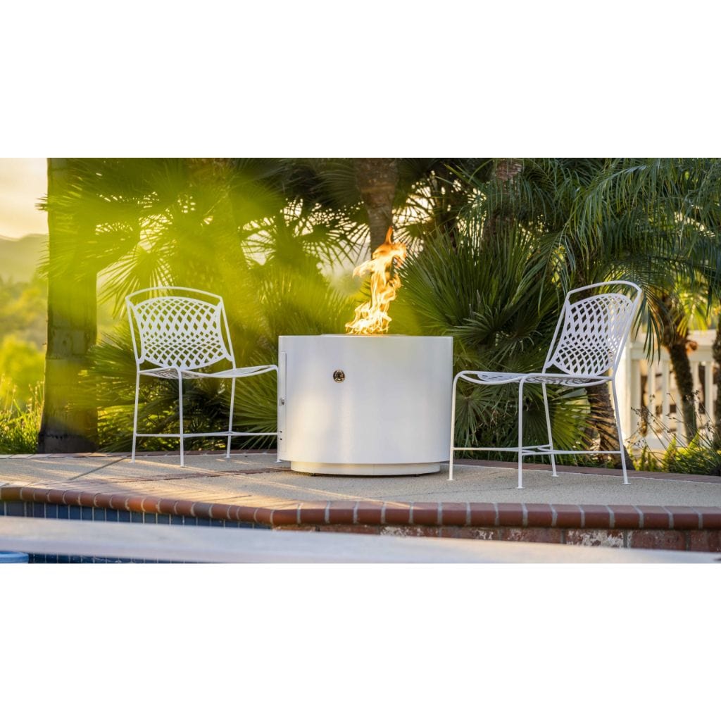 The Outdoor Plus 30" Beverly Powder Coated Steel Round Fire Pit