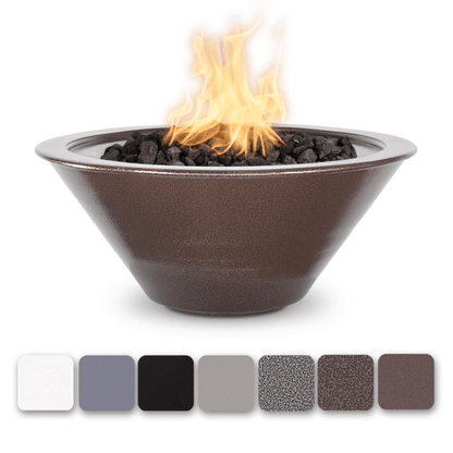 The Outdoor Plus 30" Cazo Powder Coated Steel Round Fire Bowl