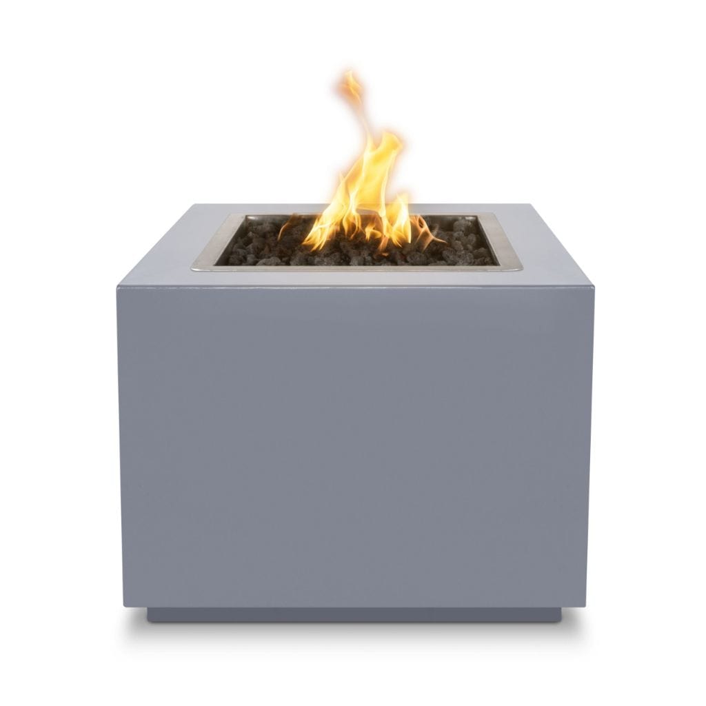 The Outdoor Plus 30" Forma Powder Coated Steel Square Fire Pit Table