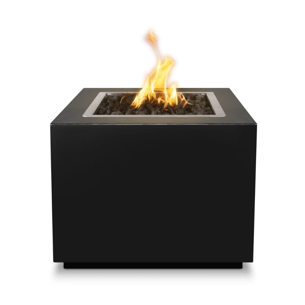 The Outdoor Plus 30" Forma Powder Coated Steel Square Fire Pit Table