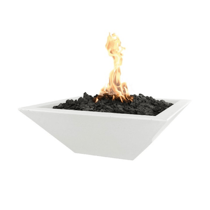 The Outdoor Plus 30" Maya GFRC Concrete Square Fire Bowl