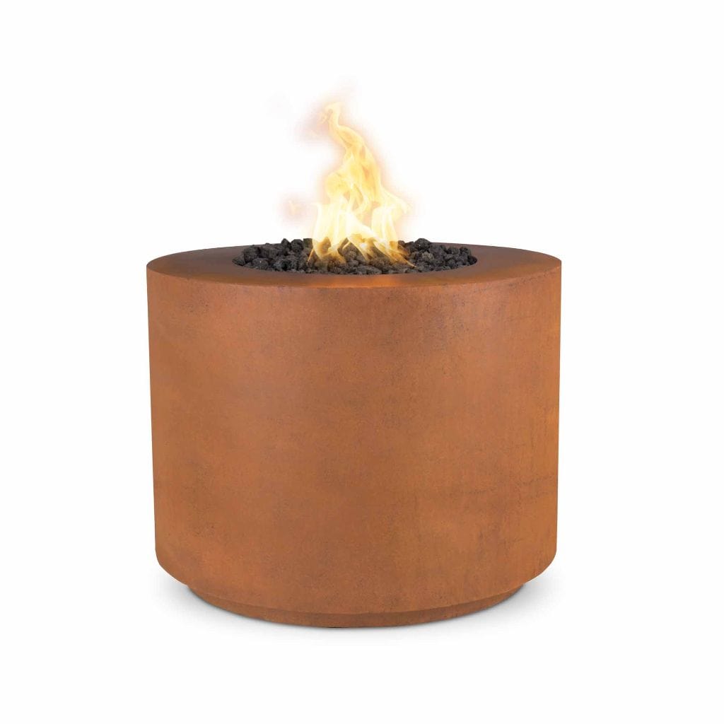 The Outdoor Plus 36" Beverly Copper & Corten Steel & Stainless Steel Round Fire Pit