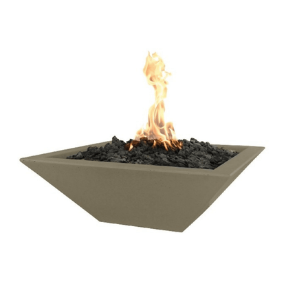 The Outdoor Plus 36" Maya GFRC Concrete Square Fire Bowl