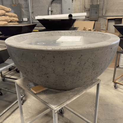 The Outdoor Plus 38" Luna GFRC Concrete Round Fire Bowl