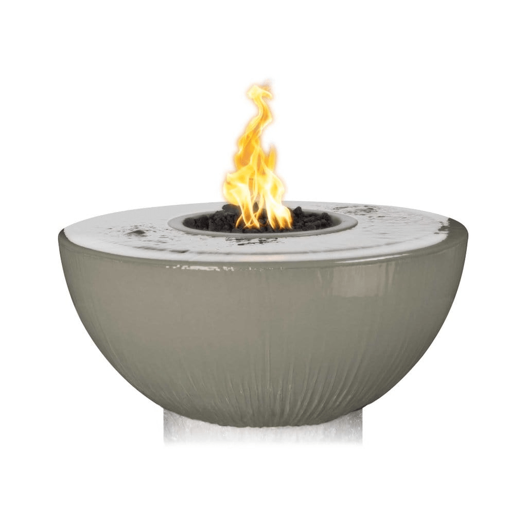 The Outdoor Plus 38" Sedona GFRC 360 Degree Spill Round Fire and Water Bowl