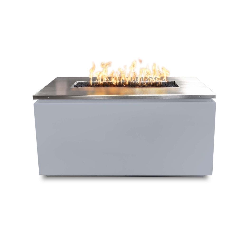 The Outdoor Plus 46" Merona Powder Coated Steel Rectangle Fire Table