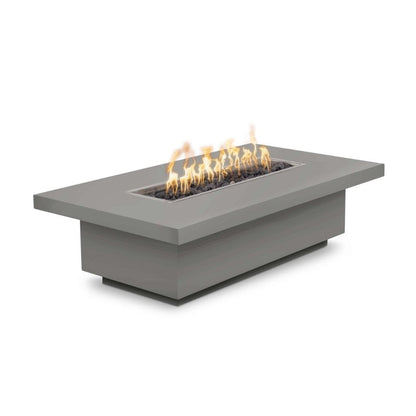 The Outdoor Plus 48" Fremont Powder Coated Steel Rectangle Fire Pit - 15" tall