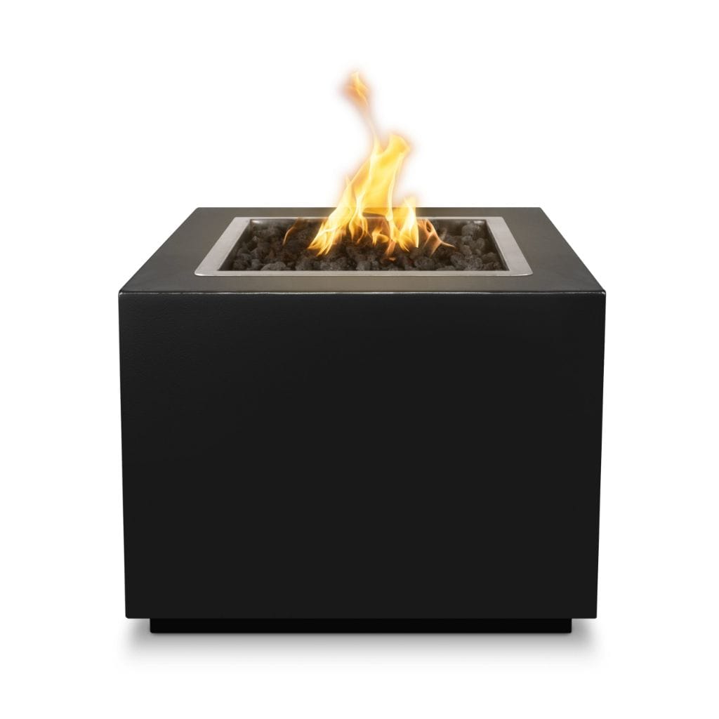 The Outdoor Plus 60" Forma Powder Coated Steel Square Fire Pit Table