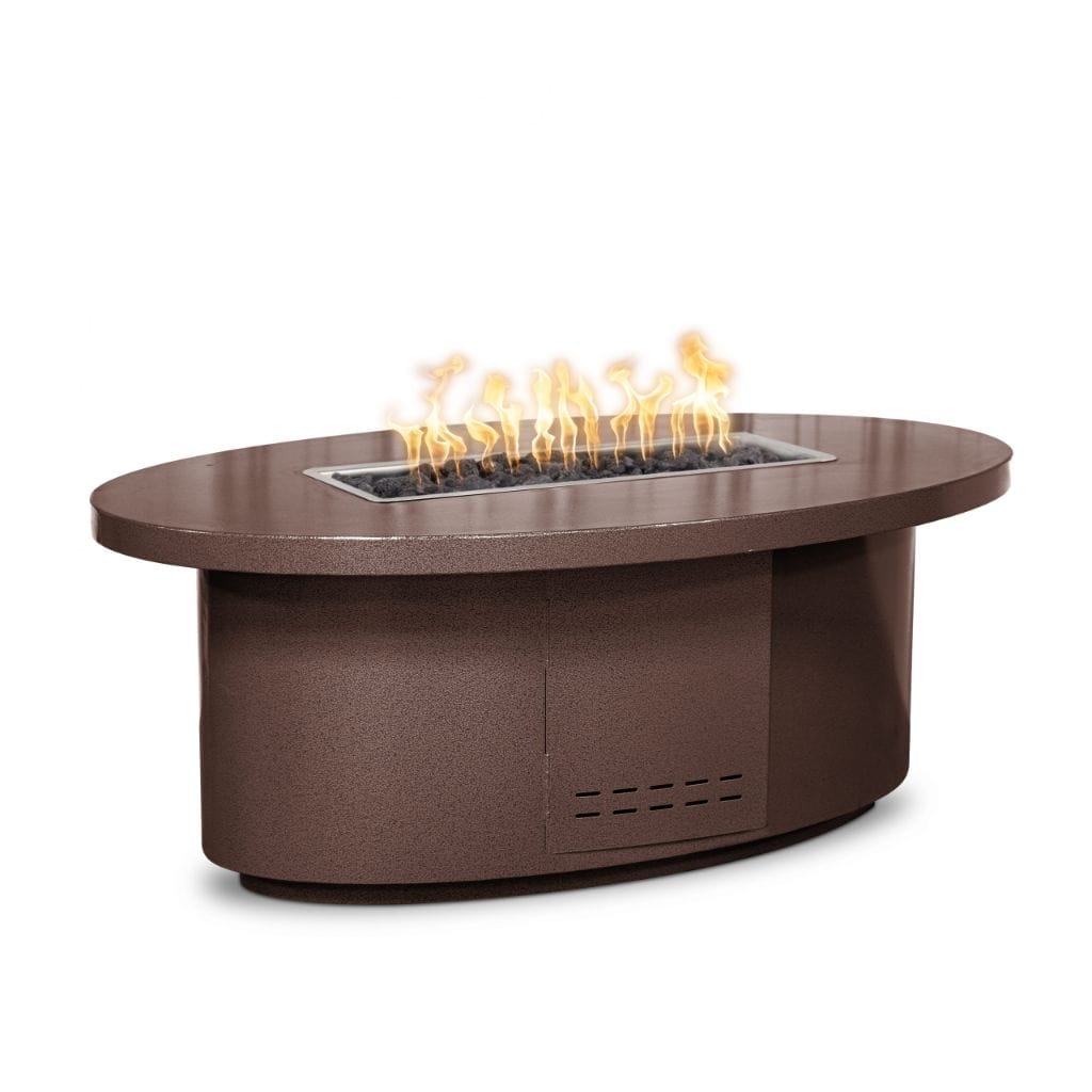 The Outdoor Plus 60" Vallejo Copper & Corten Steel & Stainless Steel Rectangle Fire Pit