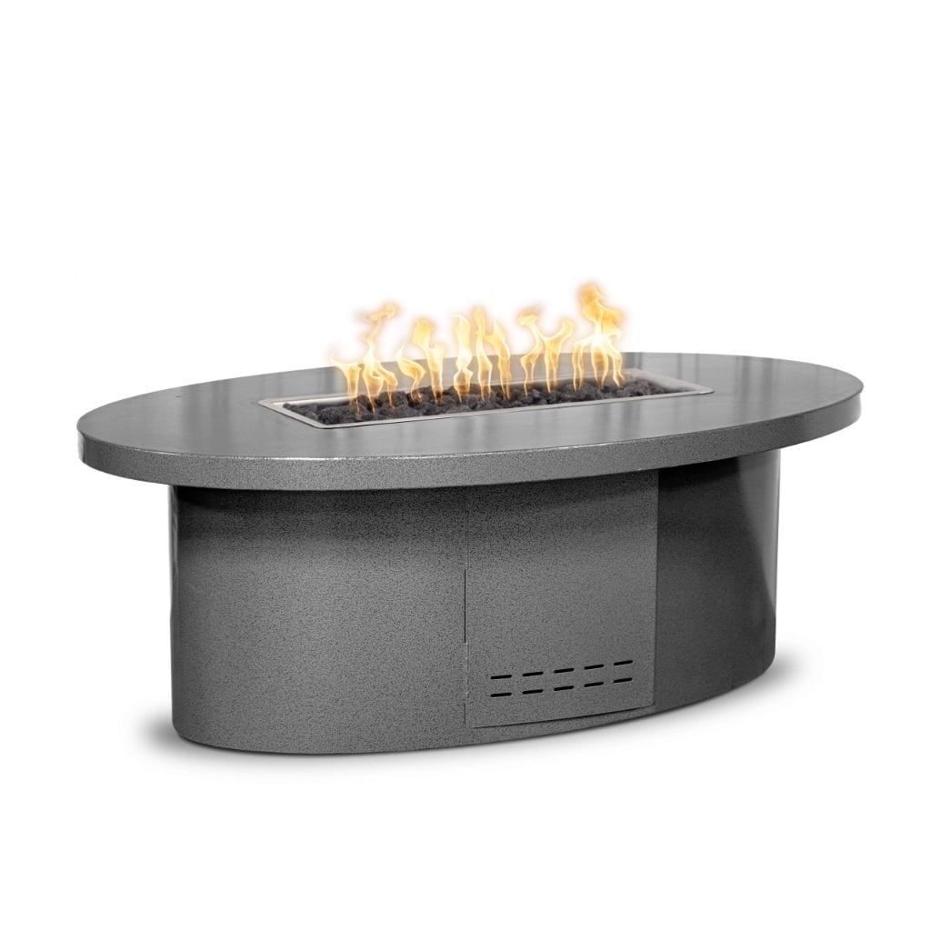 The Outdoor Plus 60" Vallejo Copper & Corten Steel & Stainless Steel Rectangle Fire Pit