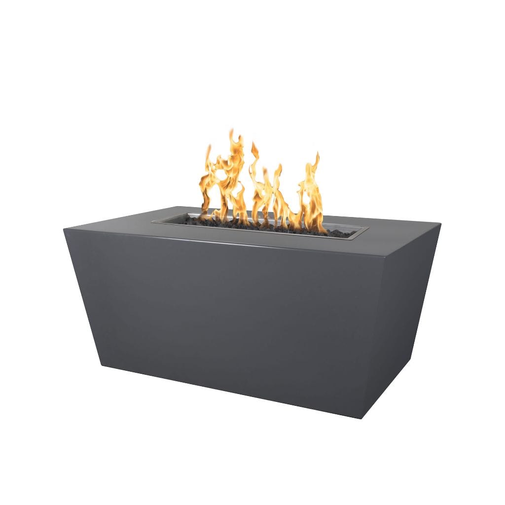 The Outdoor Plus 72" Mesa Powder Coated Steel Rectangle Fire Pit Table