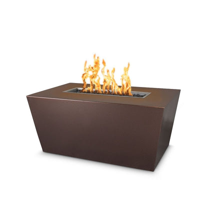 The Outdoor Plus 72" Mesa Powder Coated Steel Rectangle Fire Pit Table