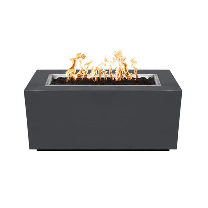 The Outdoor Plus 72" Pismo Powder Coated Steel Rectangle Fire Pit Table