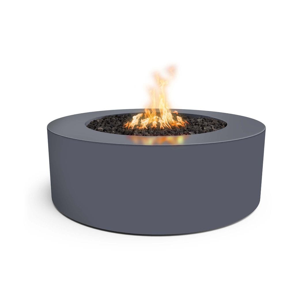 The Outdoor Plus 72" Unity Powder Coated Steel Round Fire Pit - 24" Tall