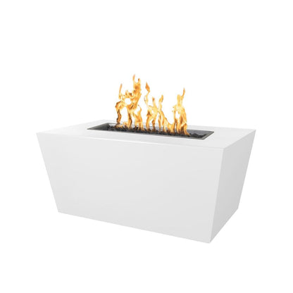 The Outdoor Plus 84" Mesa Powder Coated Steel Rectangle Fire Pit Table