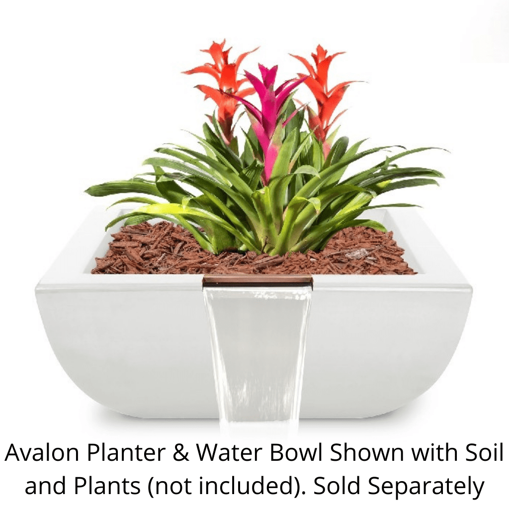 The Outdoor Plus Avalon GFRC Concrete Planter & Water Bowl