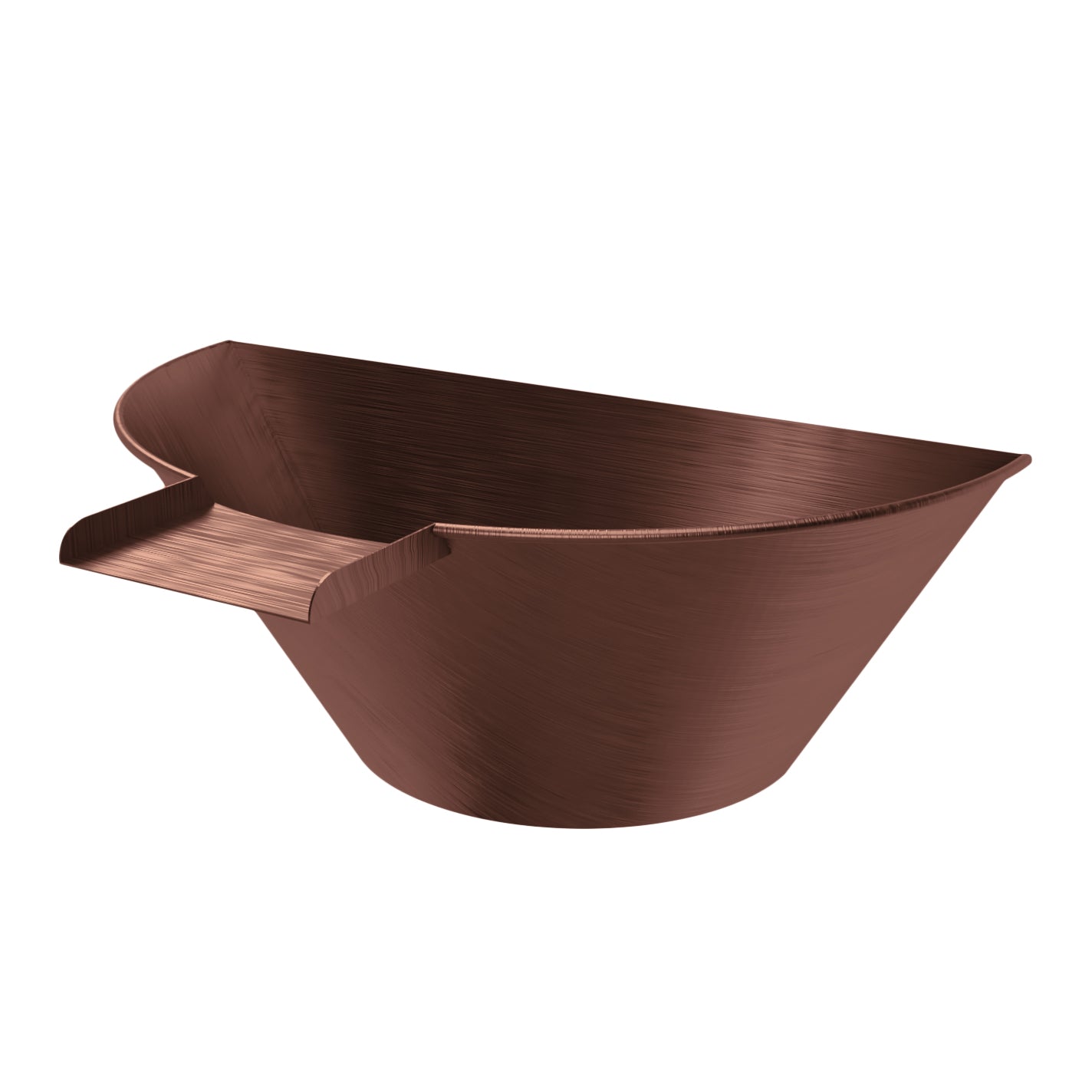 The Outdoor Plus Cazo 24" Copper Water Bowl Scupper - Wall Mounted