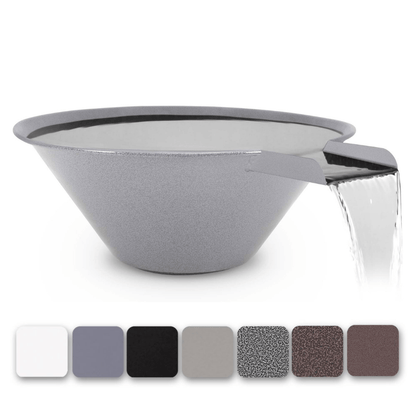 The Outdoor Plus Cazo Powder Coated Steel Round Water Bowl