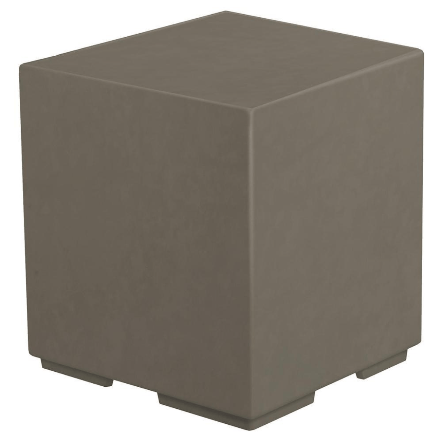 The Outdoor Plus GFRC Concrete Pedestal with Access Door for Fire Bowl