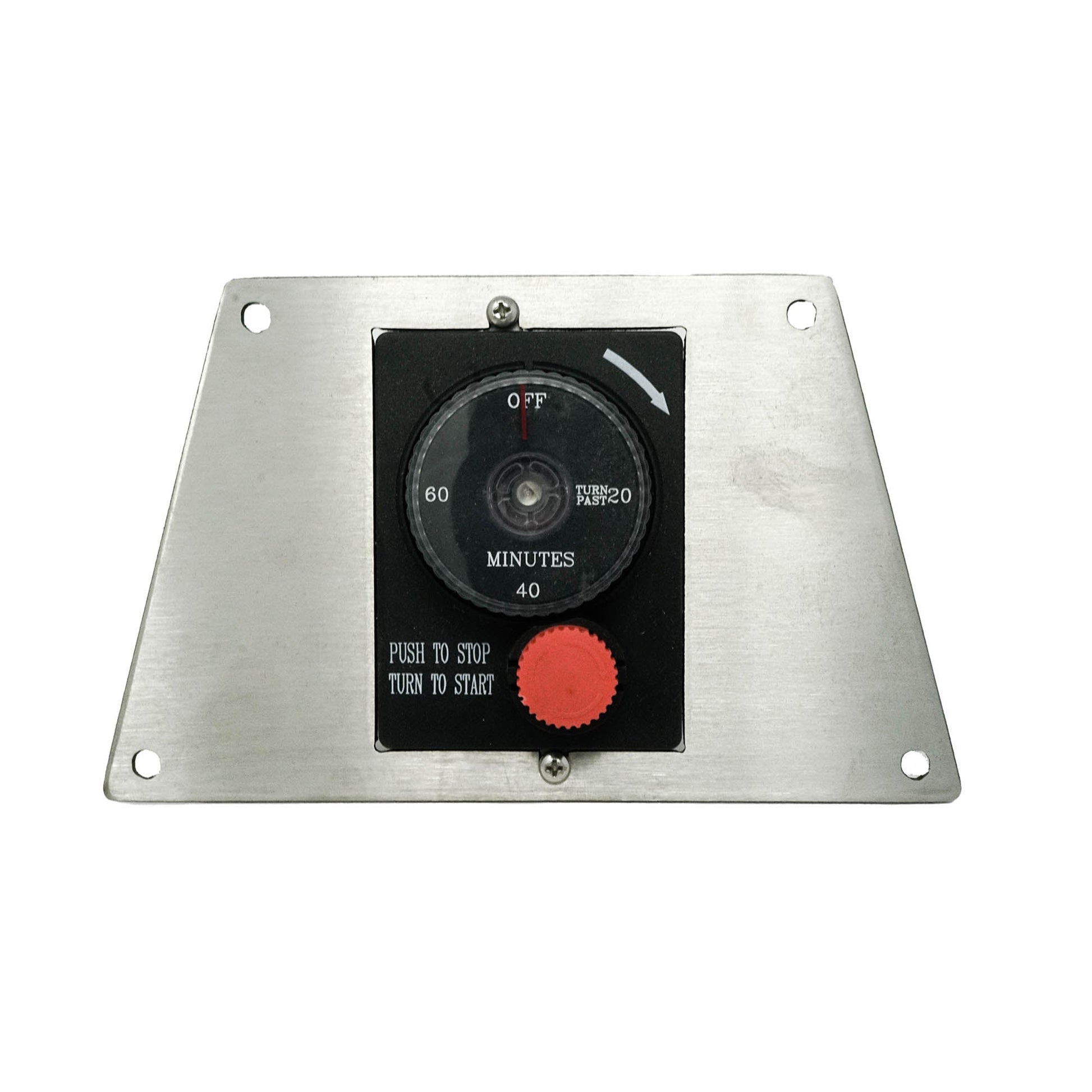 The Outdoor Plus Gas Timer With E-Stop - Trapezoid Panel