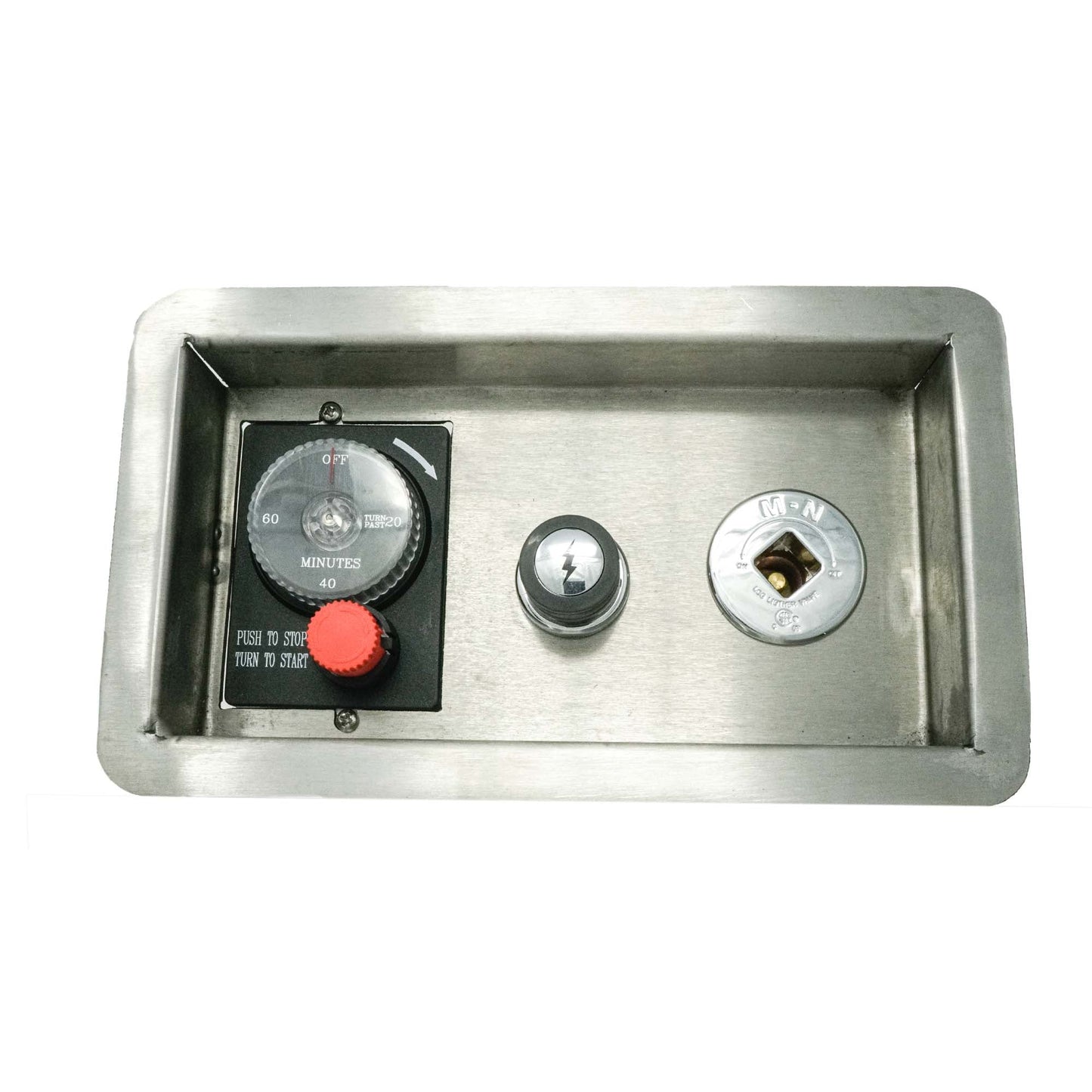 The Outdoor Plus Gas Timer With Push Button Spark Ignition - E-Stop & Key Valve