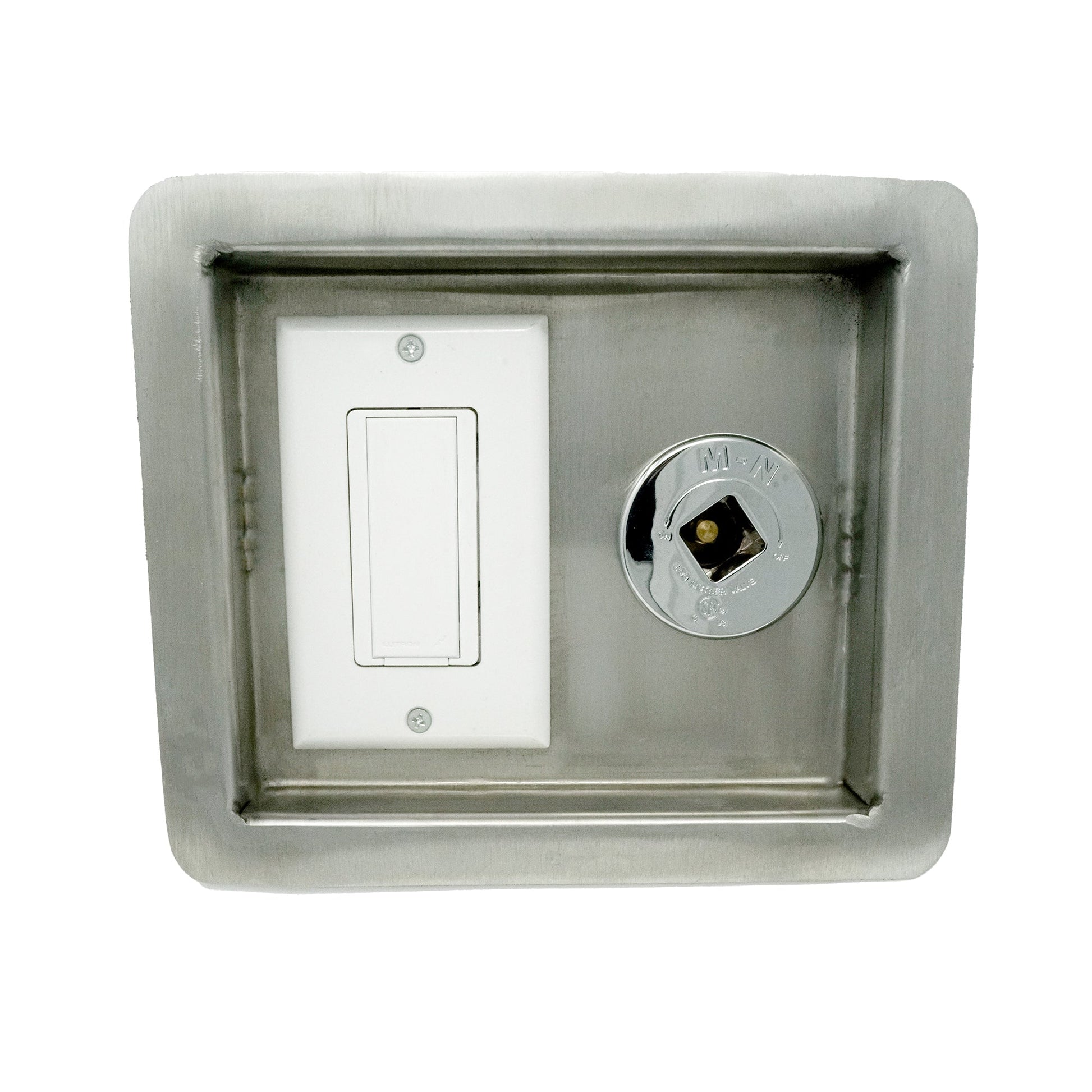 The Outdoor Plus Light Switch With Key Valve - Recessed Panel