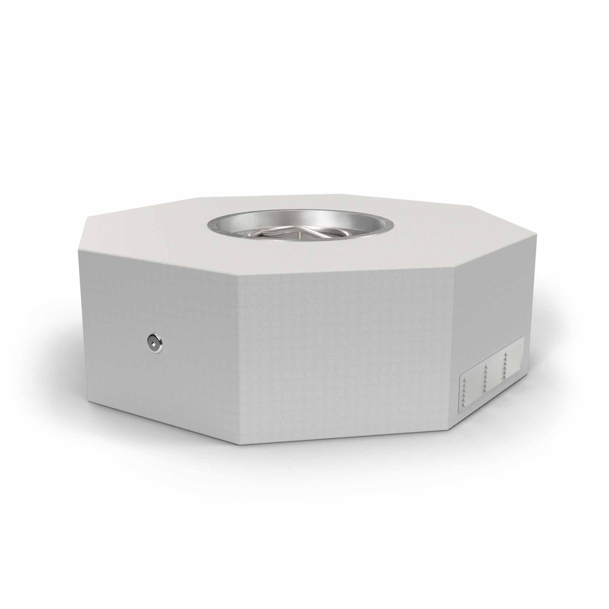 The Outdoor Plus Octagon 48" Hardieboard & Steel Frame Natural Gas Ready to Finish Fire Pit with Flame Sense with Spark Ignition