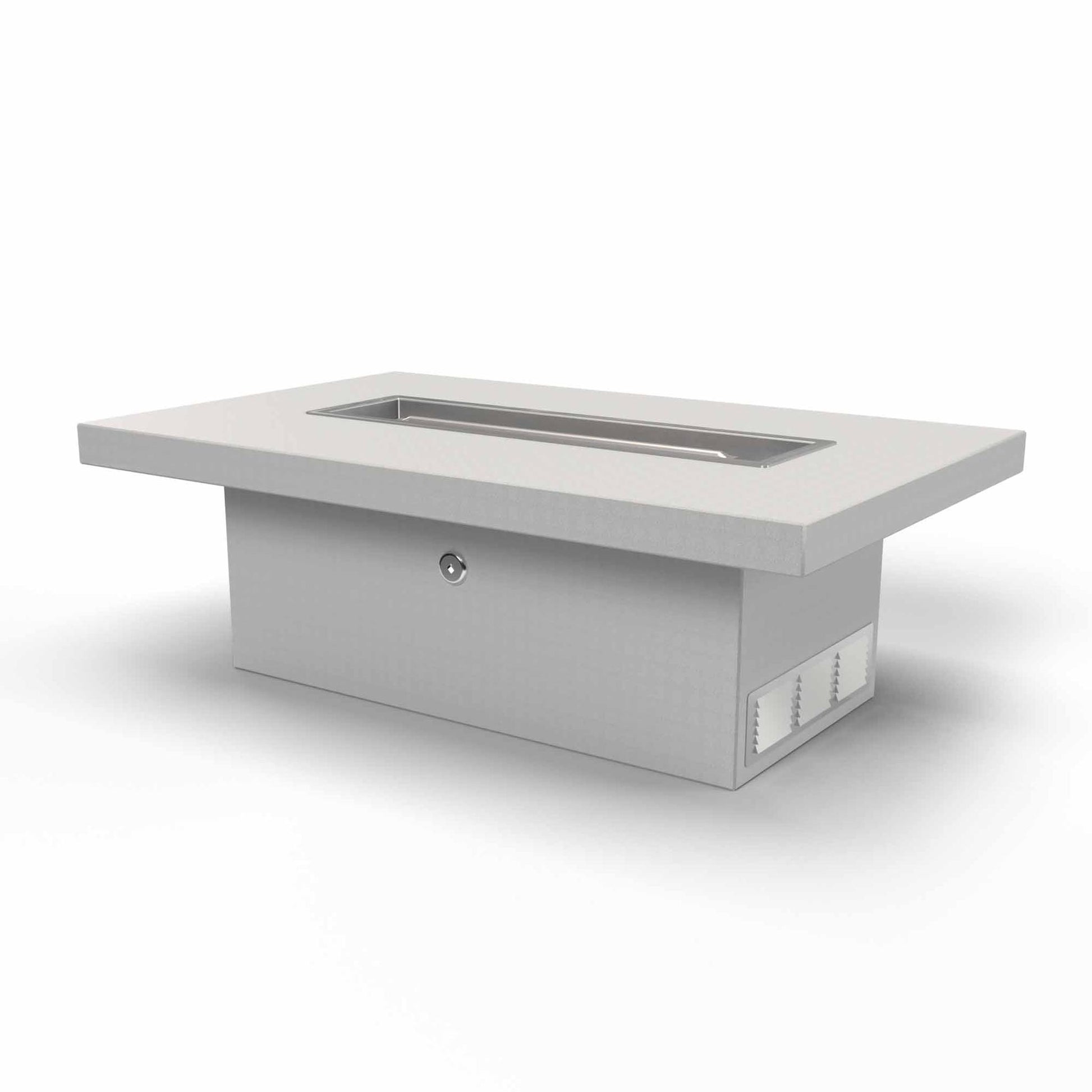 The Outdoor Plus Rectangular 48" Hardieboard & Steel Frame Liquid Propane Ready to Finish Fire Table with 12V Electronic Ignition