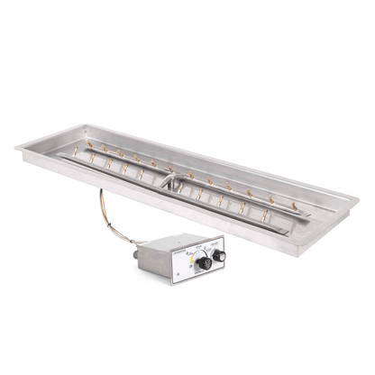 The Outdoor Plus Rectangular Drop-in Pan With Stainless Steel 'H' Bullet Burner